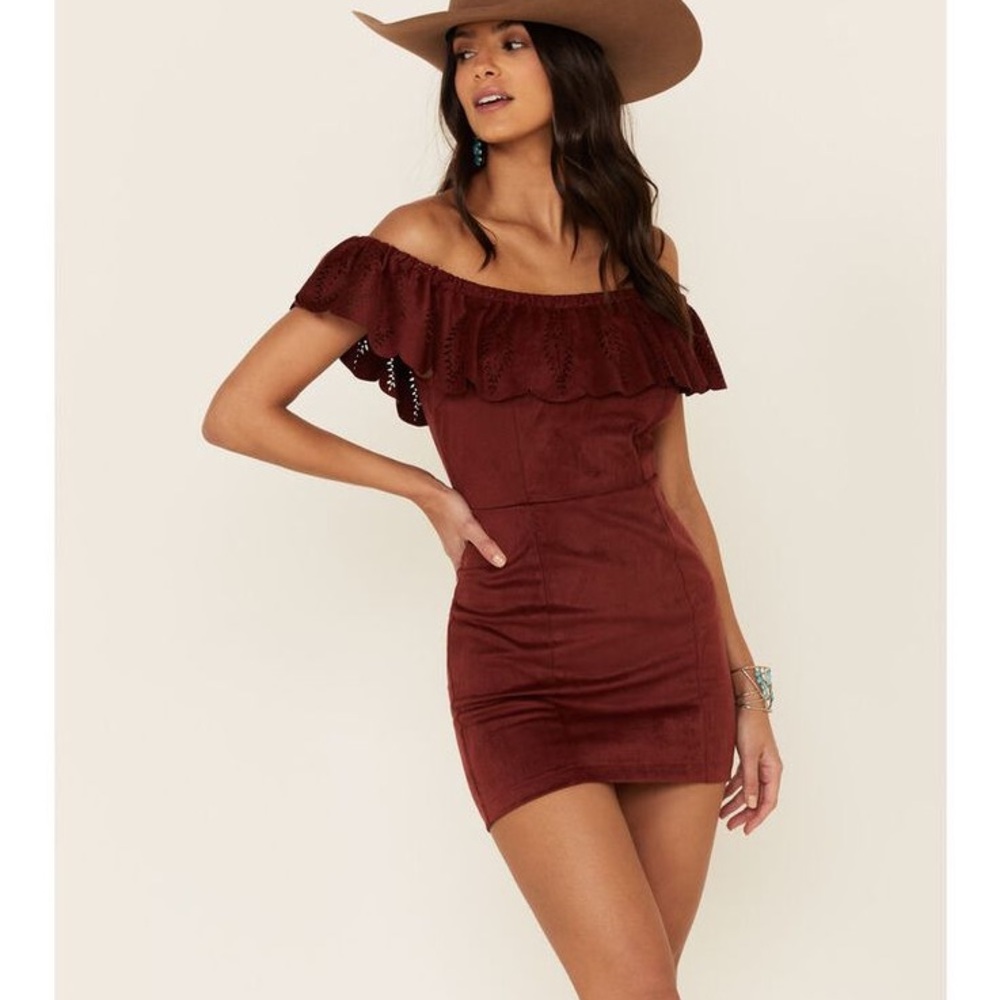 NWT SUEDE MINI DRESS